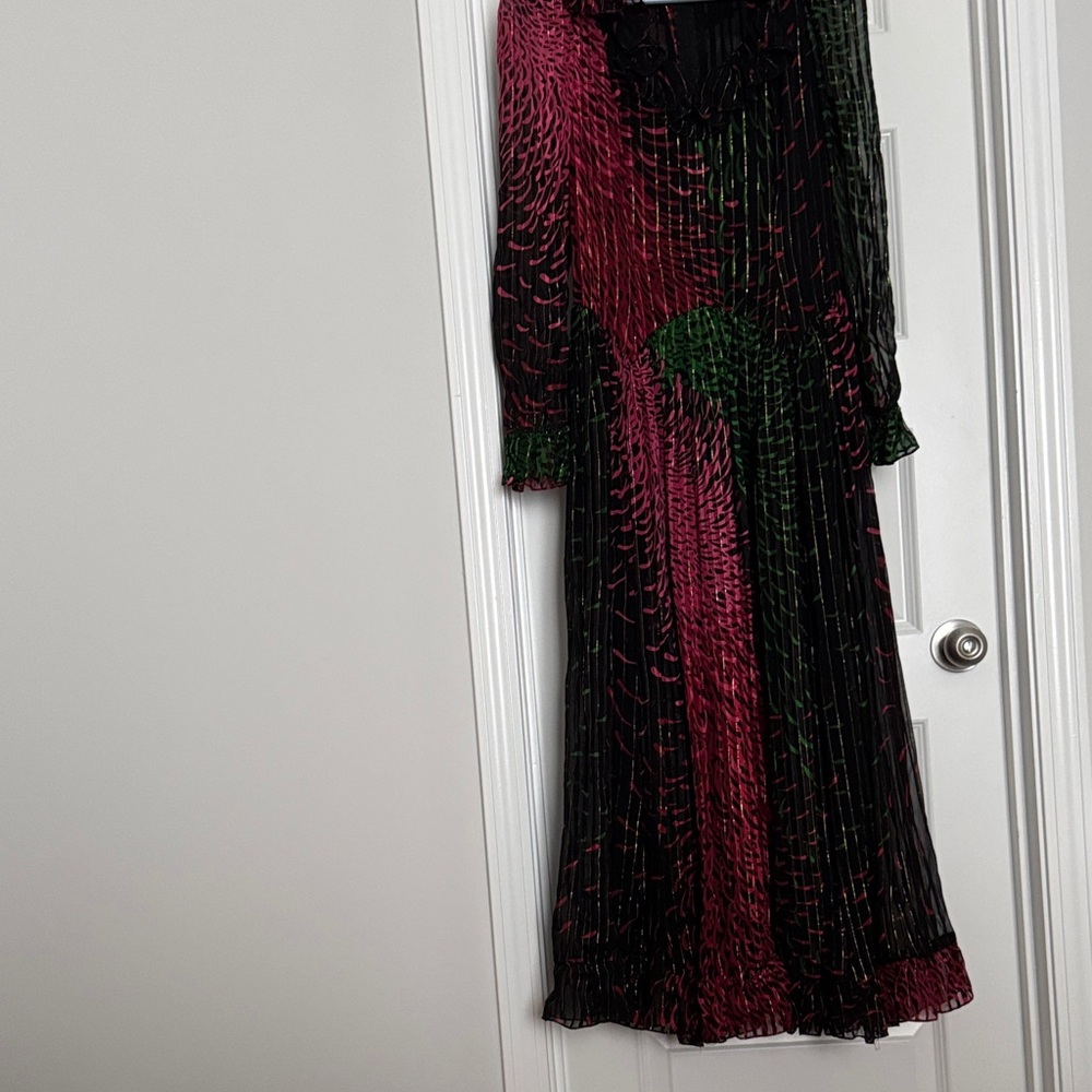 Mignon Black and Pink Maxi Dress